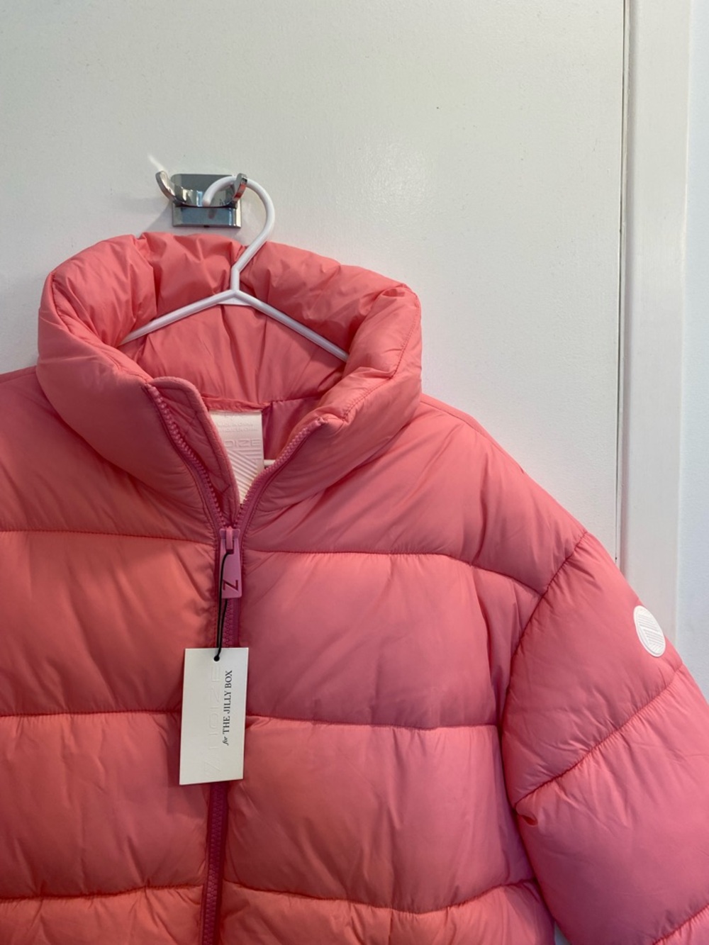 Bright Pink Puffer Jacket (NOIZE) NEW
